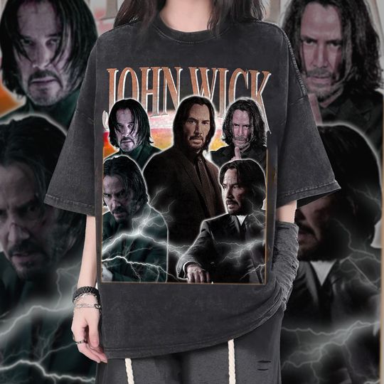 Discover John Wick Vintage T-Shirt, John Wick 4 Movie 2023 T-Shirt