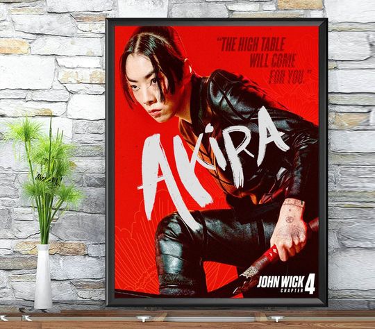 Discover Akira in John Wick 4 Poster, Poster Of Rina Sawayama As Akira In John Wick 4