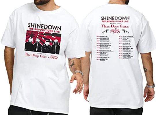 Discover Shine Down The Revolutions Live 2023 Shirt, Shine Down Concert Shirt
