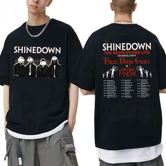 Discover Shine Down The Revolutions Live 2023 Shirt, Shine Down Concert Shirt