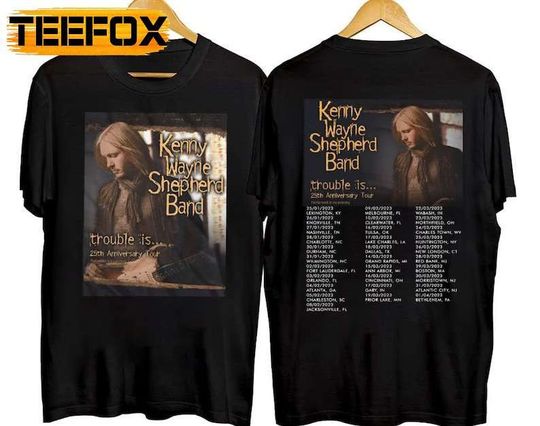 Discover Kenny Wayne Shepherd Band 25th Anniversary 2023 Tour T-Shirt