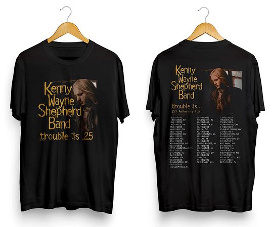 Discover Kenny Wayne Shepherd Band 25th Anniversary 2023 Tour T-Shirt, Kenny Wayne Shirt, 2023 Tour Concert Tee
