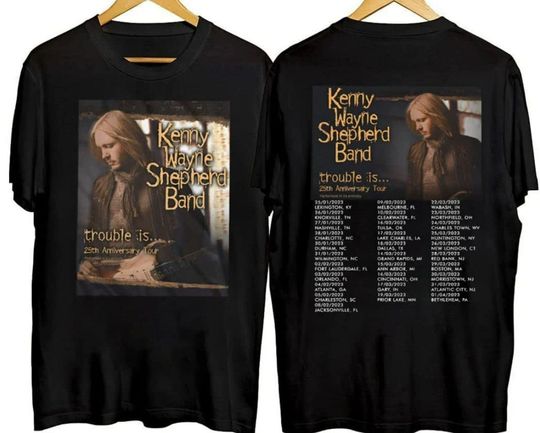 Discover Kenny Wayne Shepherd Band 25th Anniversary 2023 Tour Double Sided Shirt, Tour Shirt