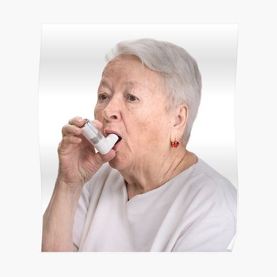 Discover Grandma Inhaler Meme Premium Matte Vertical Poster