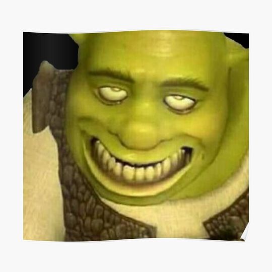 Discover shrek meme Premium Matte Vertical Poster
