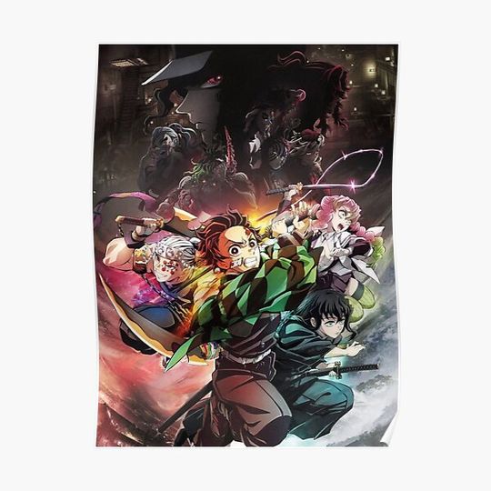 Discover Demon no Yaiba Season 3 Premium Matte Vertical Poster