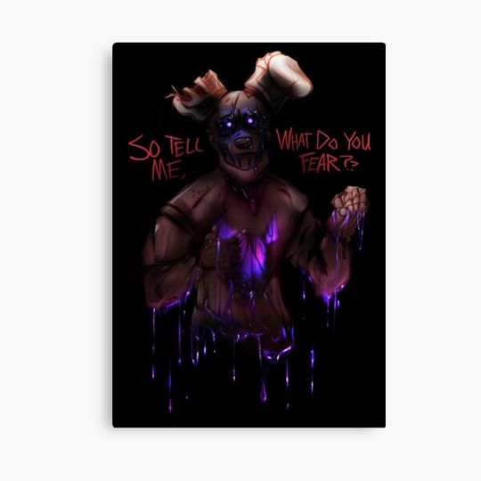 Discover Springtrap FNaF 3 - What Do You Fear? Canvas