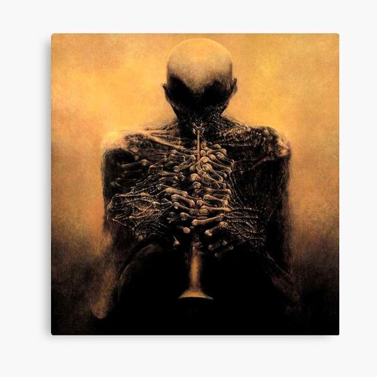 Discover Untitled (Musician), by Zdzisław Beksiński Canvas