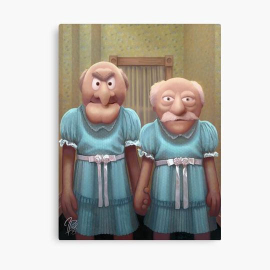 Discover Muppet Maniac - Statler & Waldorf as the Grady Twins Canvas