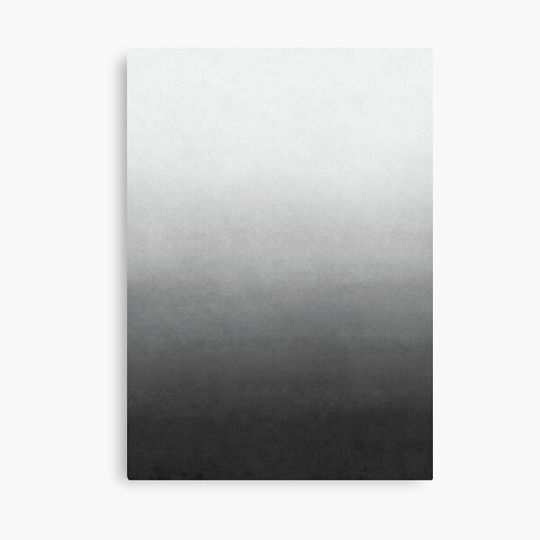 Discover Black, Grey, Silver Ombre Canvas