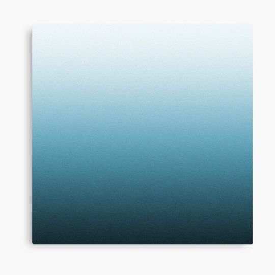 Discover Silver Gray and Ocean Blue Ombre Canvas