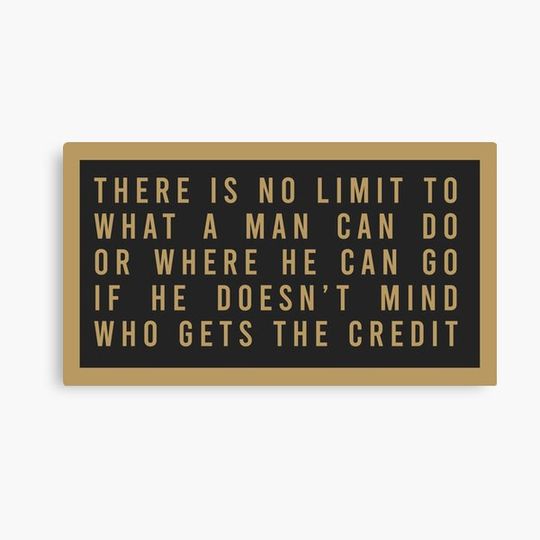 Discover The Reagan Desk Plaque (Plaque from Ronald Reagan's Oval Office Desk) Canvas