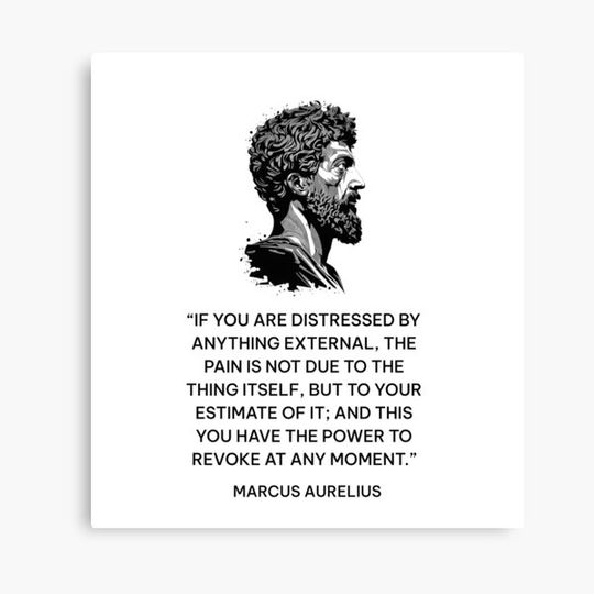 Discover Marcus Aurelius Stoic Quotes Canvas
