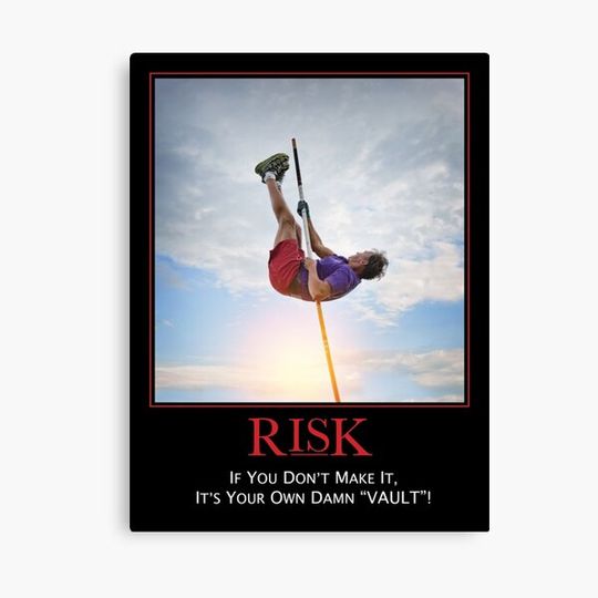 Discover Risk - If You Dont Make It Its Your Own Damn Vault Canvas