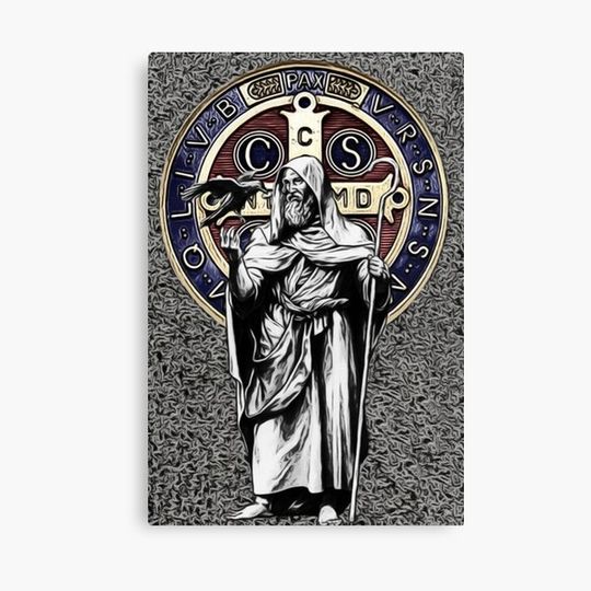 Discover Saint Benedict Medal St Benedict Canvas