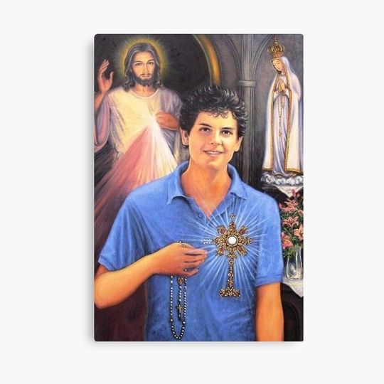 Discover Blessed Carlo Acutis, Beato Carlo, Blessed Carlo, Liturgical colores Canvas