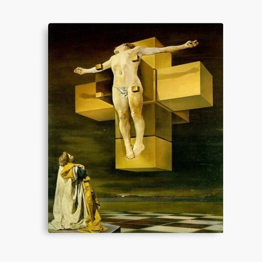 Discover Salvador Dalí - Crucifixion (Corpus Hypercubus) Canvas
