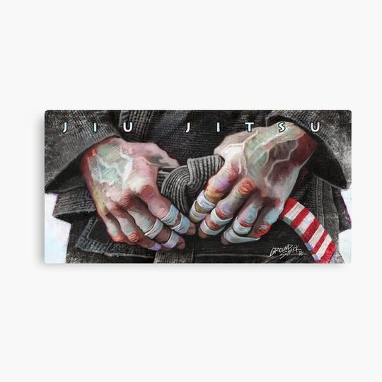 Discover Jiu-Jitsu Taped Fingers Canvas