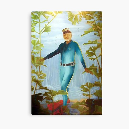 Discover bil mur as Steve Zissou, Very Lifelike... Canvas