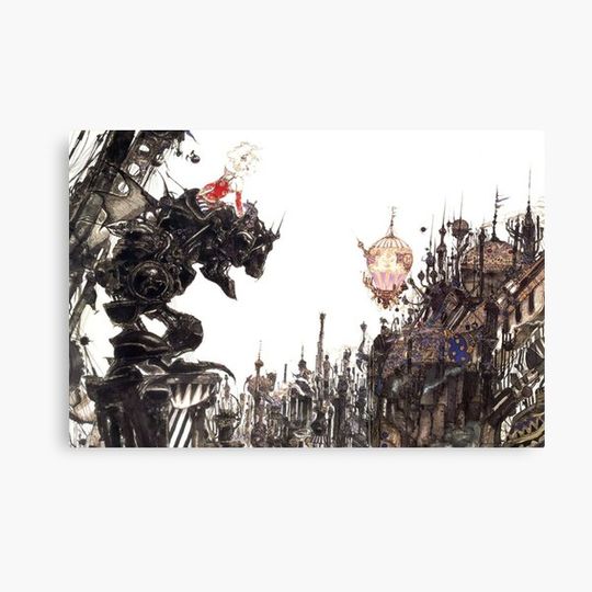 Discover Yoshitaka Amano - Final Fantasy VI Artwork Canvas