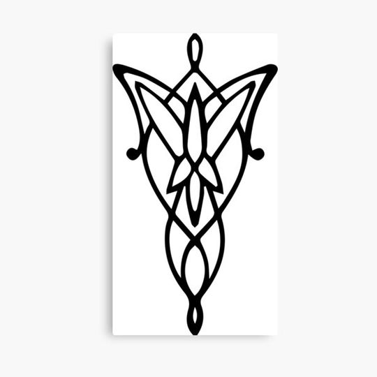 Discover Arwen lord of the rings symbol necklace movie Canvas