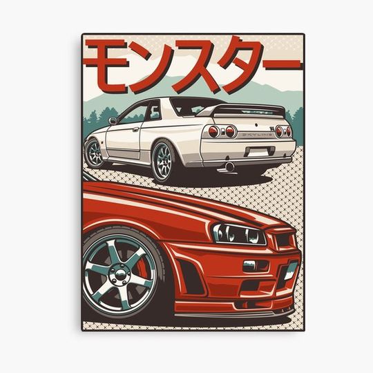 Discover Monster Skyline GTR R32 & R34 Canvas