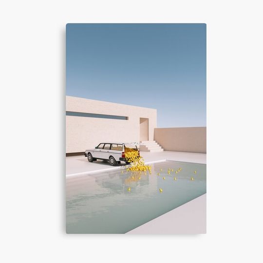 Discover Duck Pool Canvas