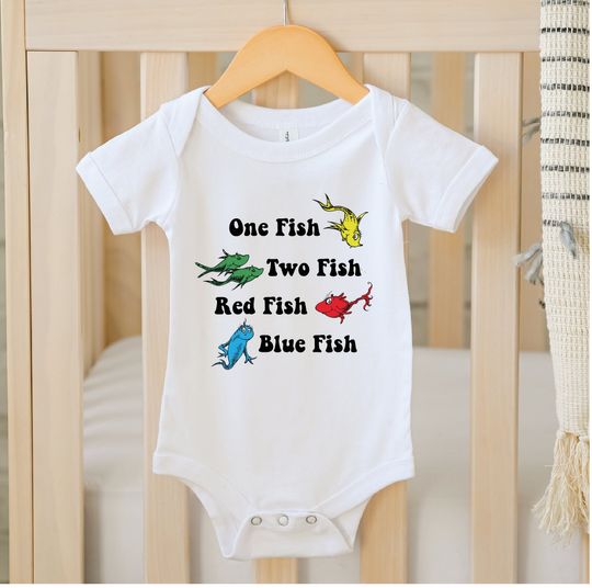 Discover One Fish Two Fish Infant Onesie