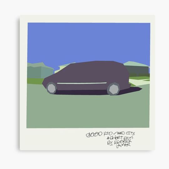 Discover Kendrick Lamar Good Kid MAAD City Album Cover Art Canvas
