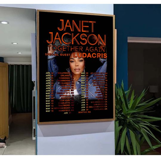 Discover Janet Jackson Together Again Tour 2023 Poster
