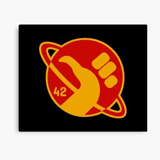 Discover the hitchhikers guide to the galaxy 42 Canvas
