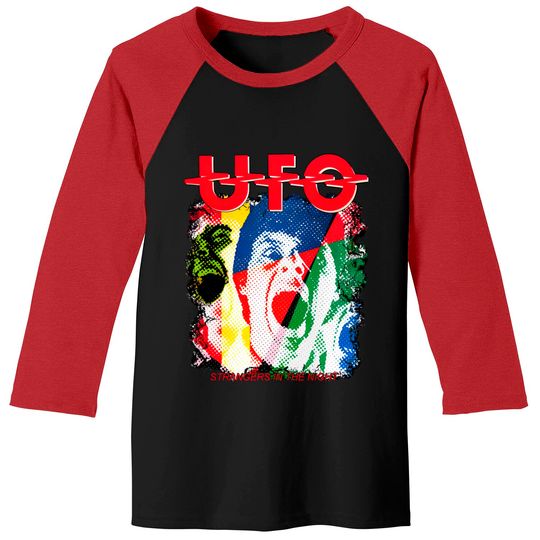 Discover UFO Band Baseball Tees, Vintage 1979 UFO World Tour Rock Concert Baseball Tees