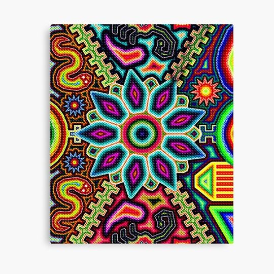 Discover Huichol Art Mexico Canvas