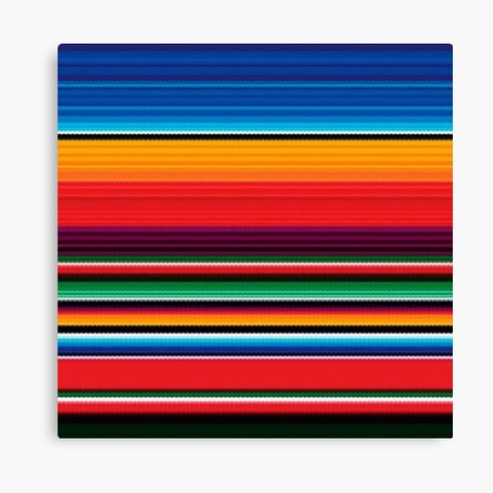 Discover Mexican Serape Blanket Pattern Canvas