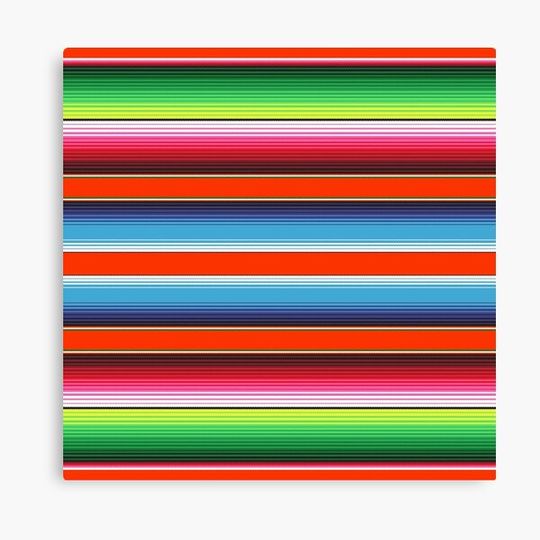 Discover Mexican Serape Blanket Pattern - Canvas