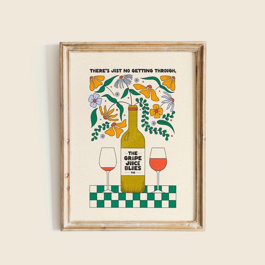 Discover Grapejuice Art Print, Wall Art, Lyrics Poster, HS Gift, Art Print, Harry's House