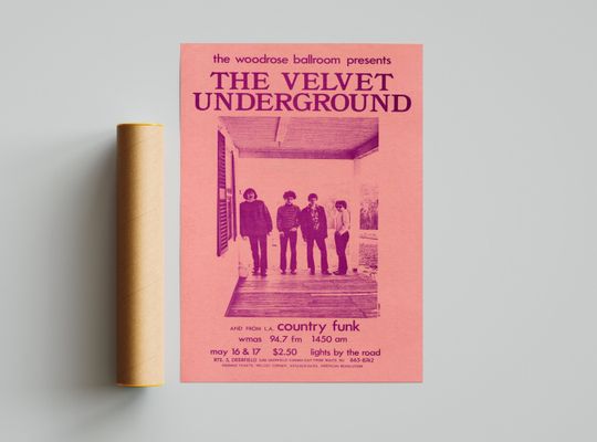Discover The Velvet Underground Concert Art Print - Music Wall Decor