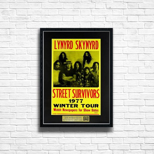 Discover LYNYRD SKYNYRD Concert Print Vintage Music Gig Poster