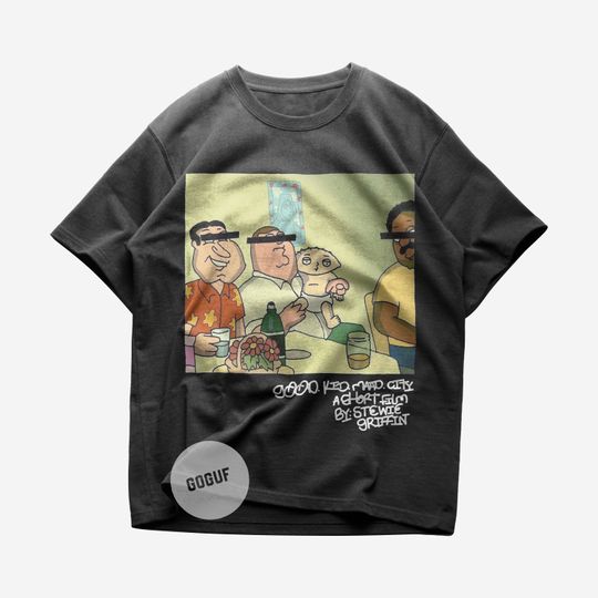 Discover Kendrick Lamar Good Kid Lamar Album Family Guy Cartoon Unisex Tee