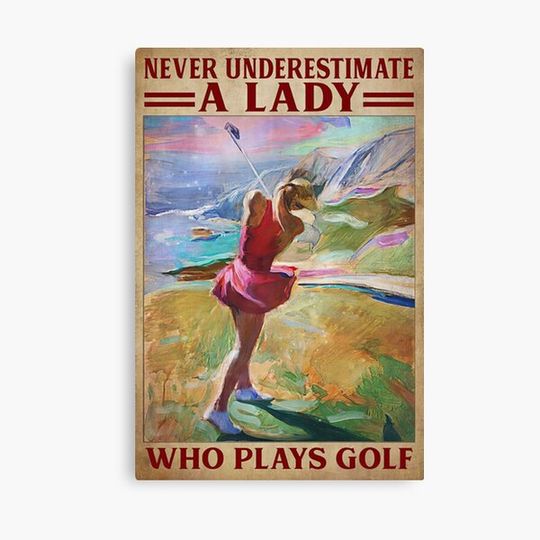 Discover A Lady Golf Canvas