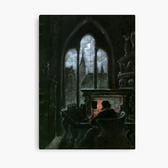 Discover Faust in His Study by Carl Gustav Carus Canvas