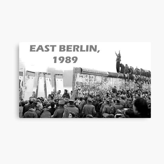 Discover Berlin Wall Coming Down 1989 Canvas