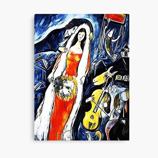 Discover Museum of Chagall La Mariee Poster Canvas