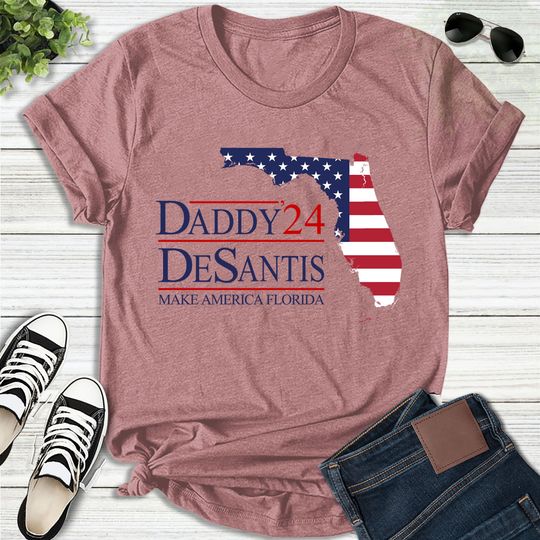 Discover Daddy Desantis 2024 Shirt, Ron Desantis Shirt, Republican Shirt