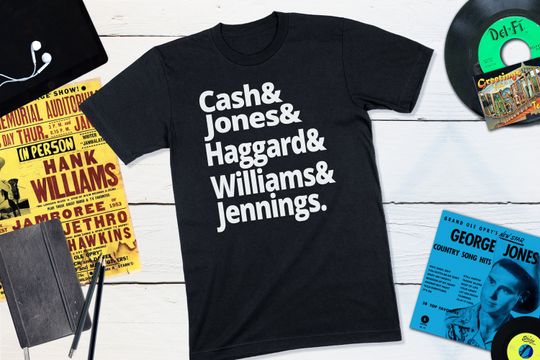 Discover Country Music Shirt Legends of Country Music Johnny Cash George Jones
