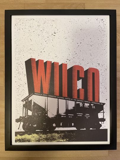 Discover wilco poster, scranton, pa, 2010