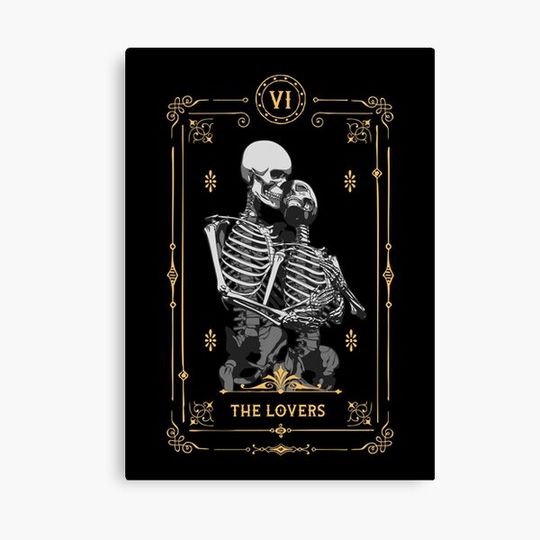 Discover The Lovers VI Tarot Card Canvas
