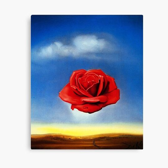 Discover The Meditative Rose-Salvador Dali Canvas