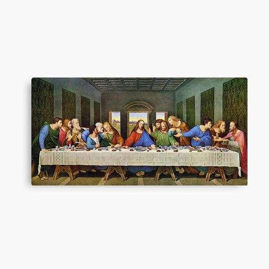 Discover Da Vinci's Last Supper in restored version Canvas