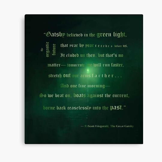 Discover Gatsby believed in the green light Canvas